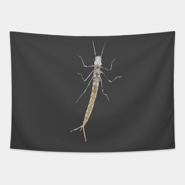 Damselfly Nymph Tapestry by garrettsgardens