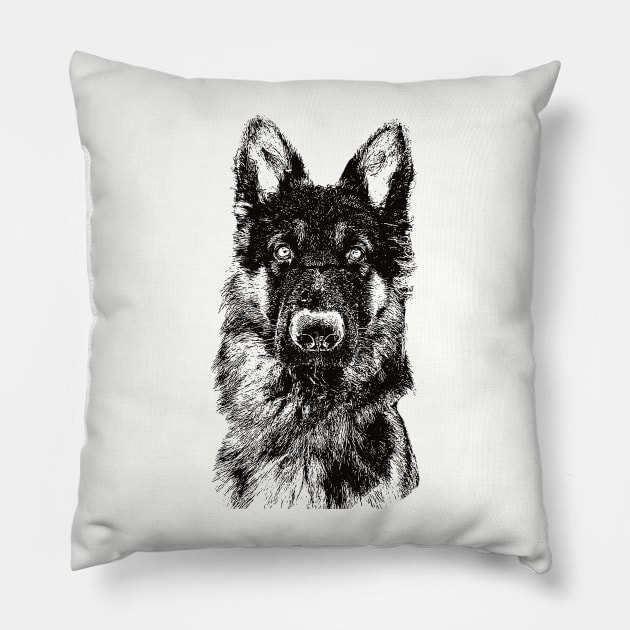 German Shepherd gift for German Shepherd Owners Pillow by DoggyStyles