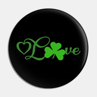 St Patrick's Day Love Pin