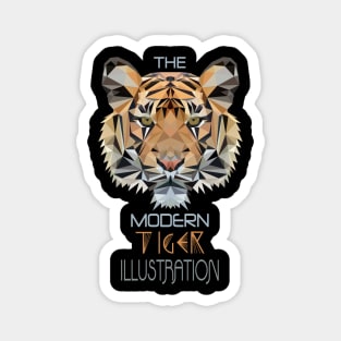 The modern tiger illustration polygon gift Magnet