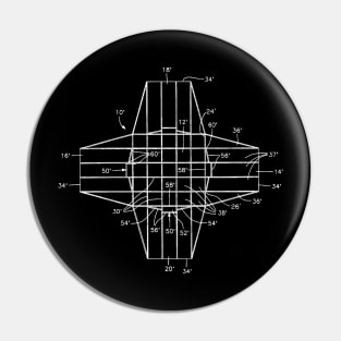 Parachute Vintage Patent Drawing Pin