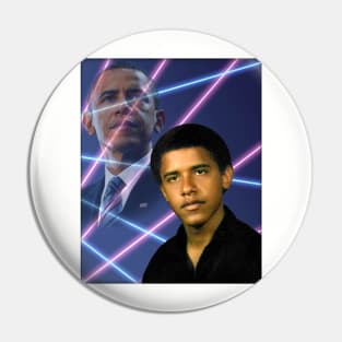 Young Barack Obama School Picture Laser Pin