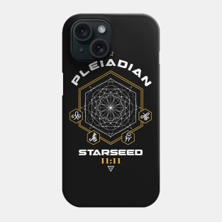 Pleiadian Starseed Light Code Sacred Geometry 11:11 Phone Case