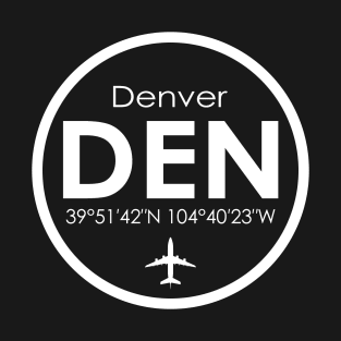 DEN, Denver International Airport T-Shirt