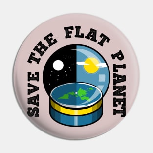 Save the flat planet Pin