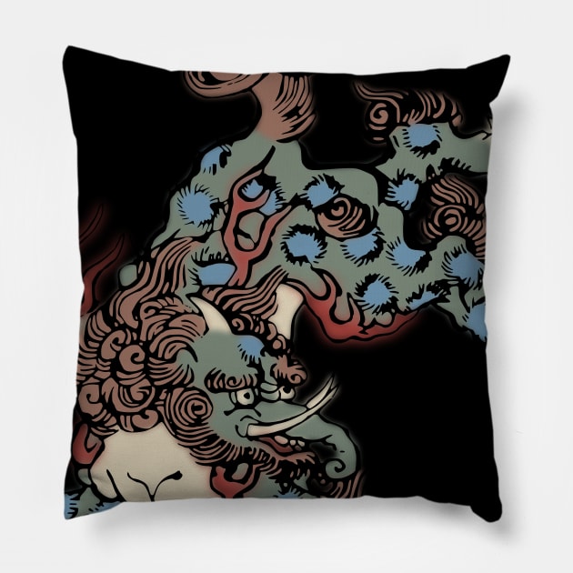 Baku Pillow by blackroserelicsshop@gmail.com