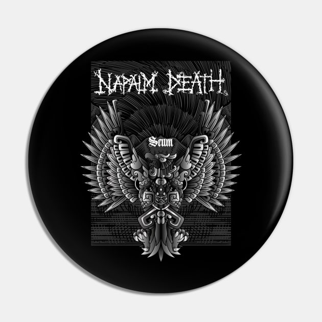 Napalm Death Harmony Corruption Pin by NEW ANGGARA