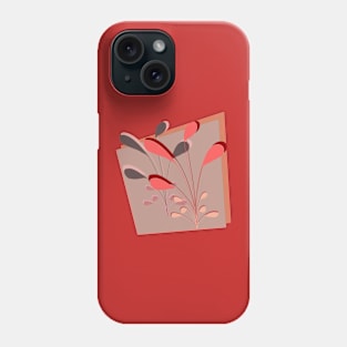 Red Pink and Black Contrast in Color Phone Case