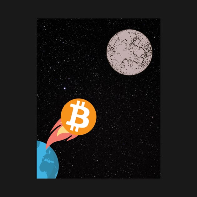 Bitcoin to the Moon by FoxFront