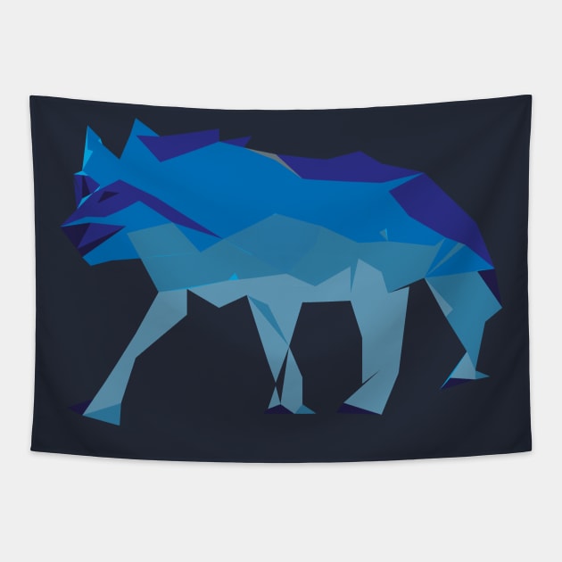 Polygonal Wolf Tapestry by creationoverload