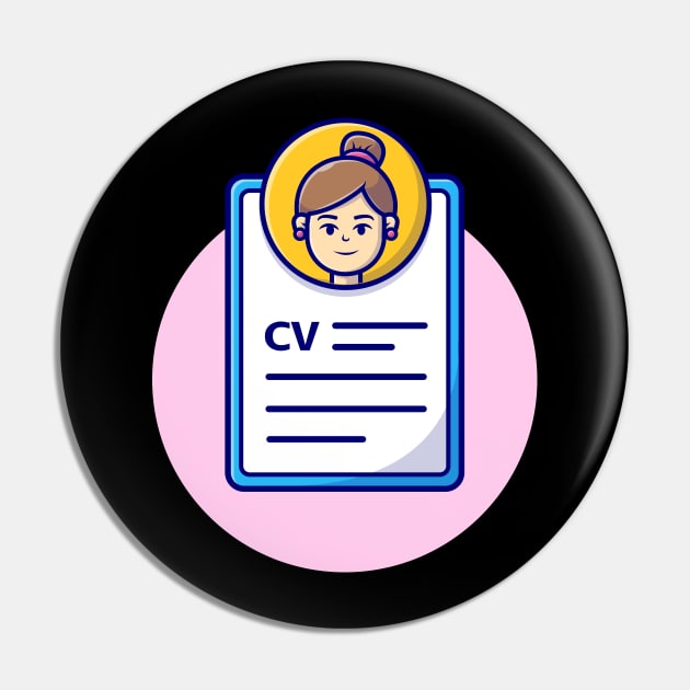 Curriculum Vitae Cartoon Vector Icon Illustration (2) Pin by Catalyst Labs