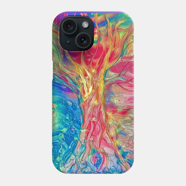 Colorful Tree of Life Phone Case by Klssaginaw