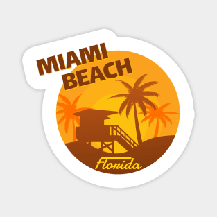 Miami Beach Holiday Shirt Magnet