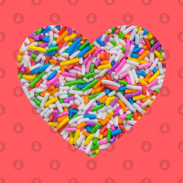 Rainbow Sprinkles Heart by love-fi