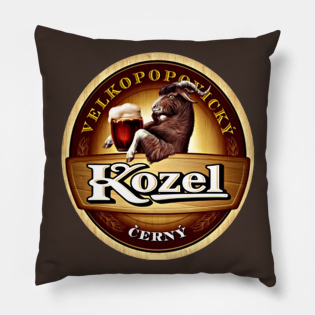 kozel cerny Pillow by nitnotnet