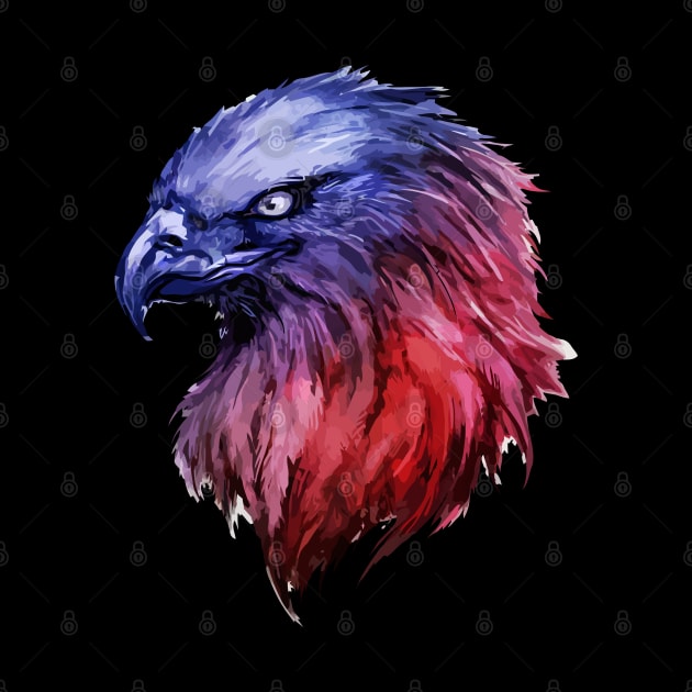 Head Eagle Art by Pixel Poetry