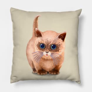 Siberian Cat /Neva Masquerade kitten Pillow