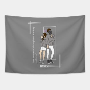 Korean couple quotes Tapestry