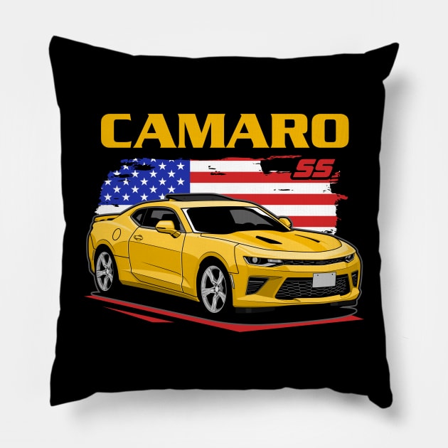 Camaro SS Pillow by squealtires