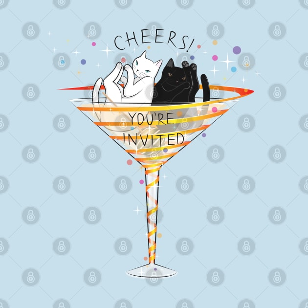 Cheers! Welcome to Martini Cats Party by runcatrun