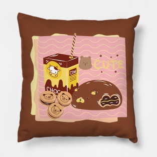 Kawaii Food Bear Pillow