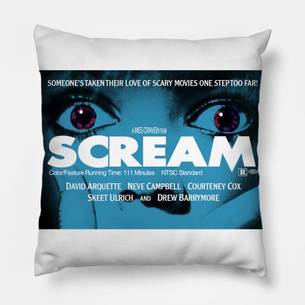 Scream VHS Pillow by simon_maggots