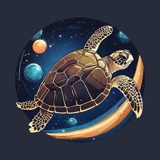 Sea Turtle in Outer Space T-Shirt