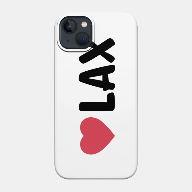 LAX (Los Angeles Airport) Heart Script - Lax - Phone Case