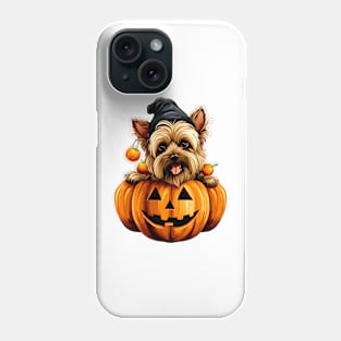 Yorkshire Terrier Dog inside Pumpkin #1 Phone Case