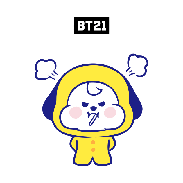 bt21 bts exclusive design 117 by Typography Dose