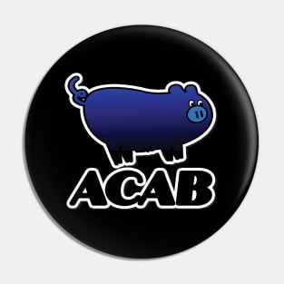 ACAB- blue & black Pin