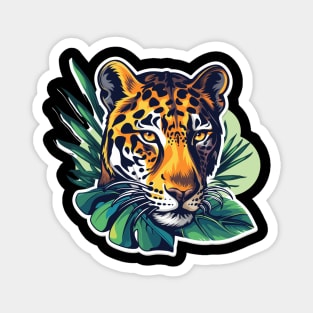 Tiger Face Jungle Magnet