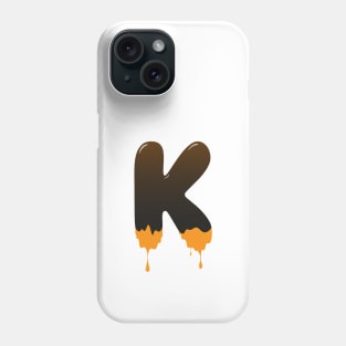 Chocolate Alphabet Letter K Phone Case