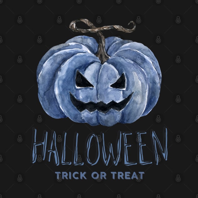 Halloween Scary Evil Pumkin "Trick or treat" by Rub14ekArts