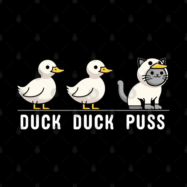 Funny Duck Goose Cat Pun Meme Kids Funny Duck by KsuAnn