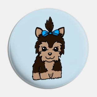 Chibi Yorkie (Large Design) Pin