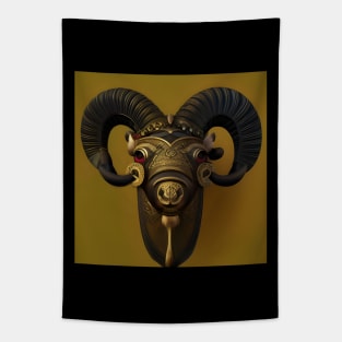 Wood Ram Tapestry