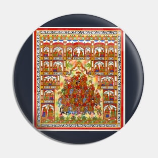 Indian Folk Art, Phad painting, Award winning artwork Pin