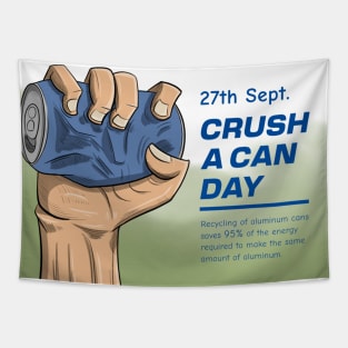Crush a can national day Tapestry