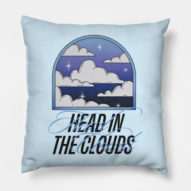 Head in the Clouds Pillow by YolandaPDF