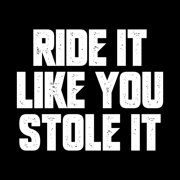 Ride It Like You Stole it by oskibunde