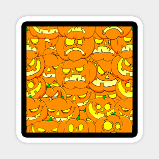 Halloween Pumpkins Pattern Magnet