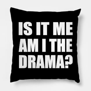 Is it me—am I the drama Pillow