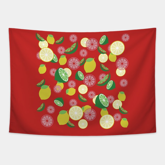 Lemon pattern Tapestry by dddesign