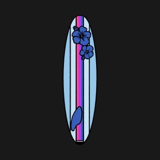 Bisexual Flag Surfboard - Blue T-Shirt