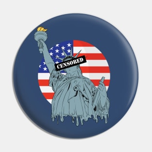 4th of july America USA patriotic Pin