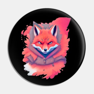 Fire Ninja Fox Pin