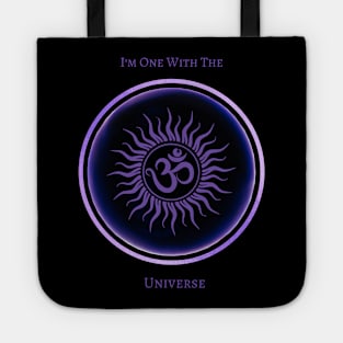 I'm One With The Universe, Mantra, Affirmations. Meditative, Mindfulness. Tote