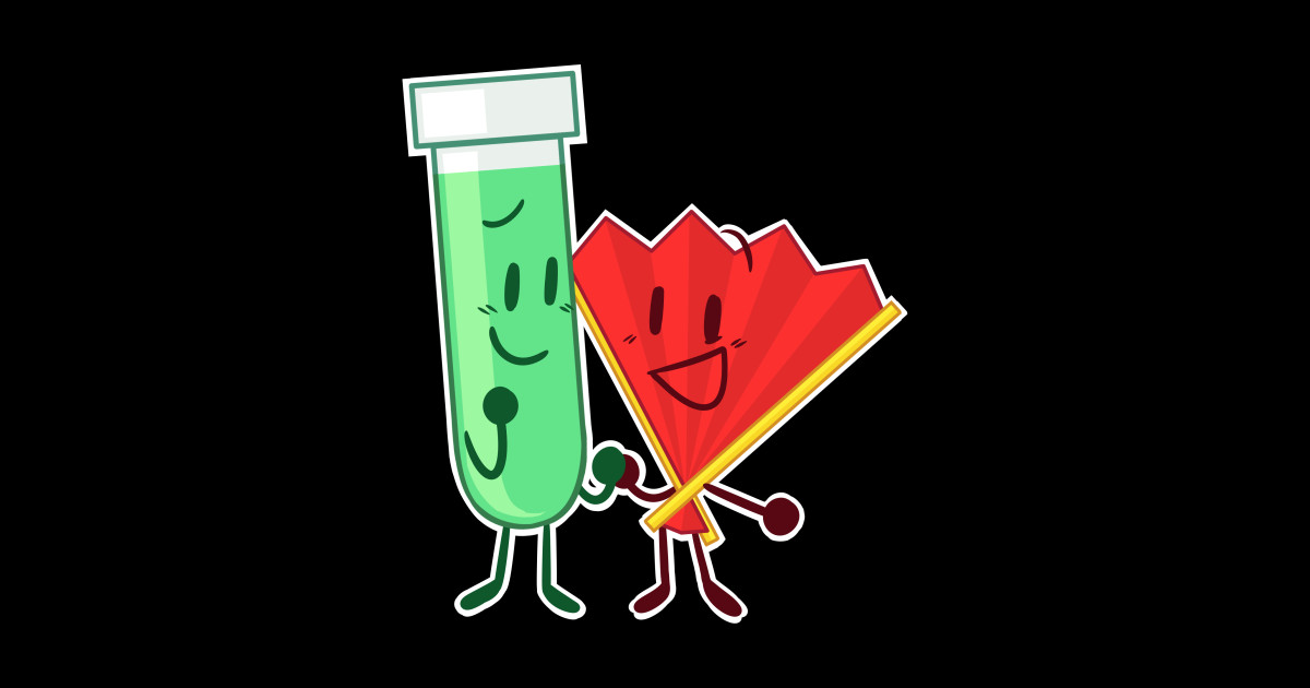 Test Tube x Fan (Inanimate Insanity) - Inanimate Insanity - Sticker ...