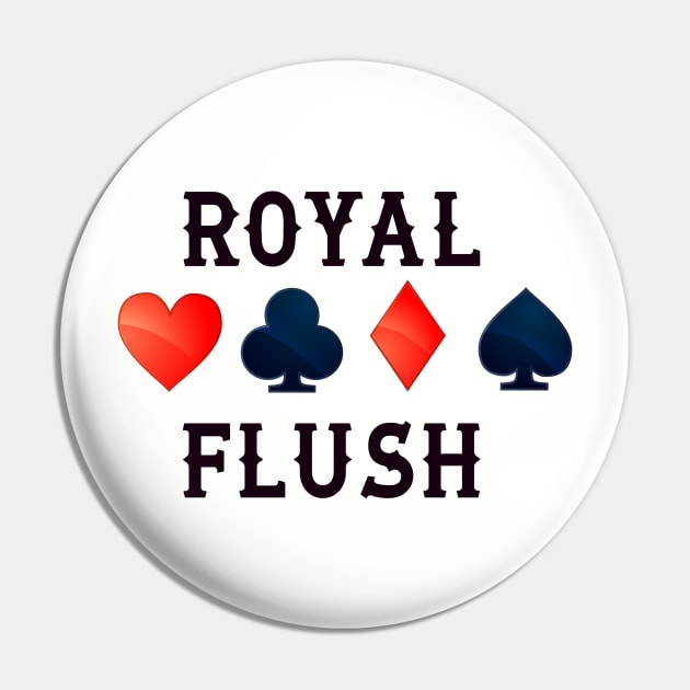 Poker Royal Flush Pin by pokerlife